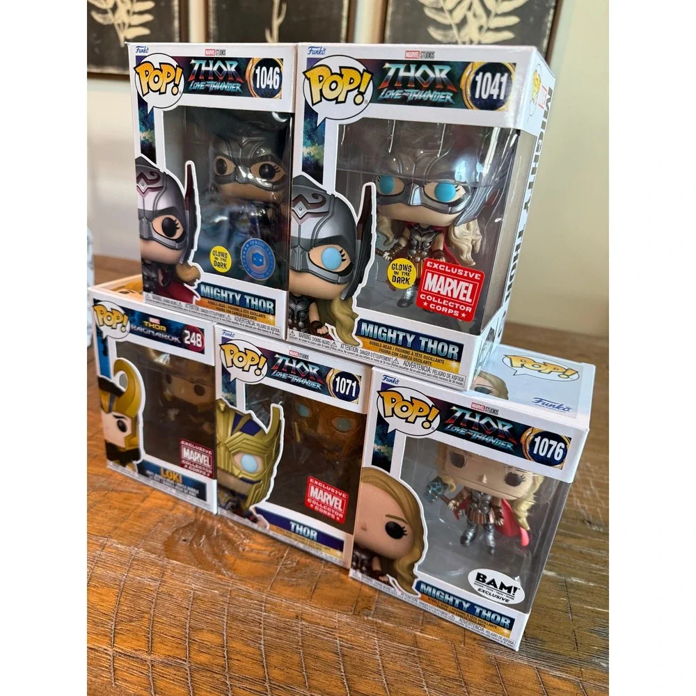 Funko Pop Marvel‎ Thor Love and Thunder Ragnarok LOT Exclusives GITD